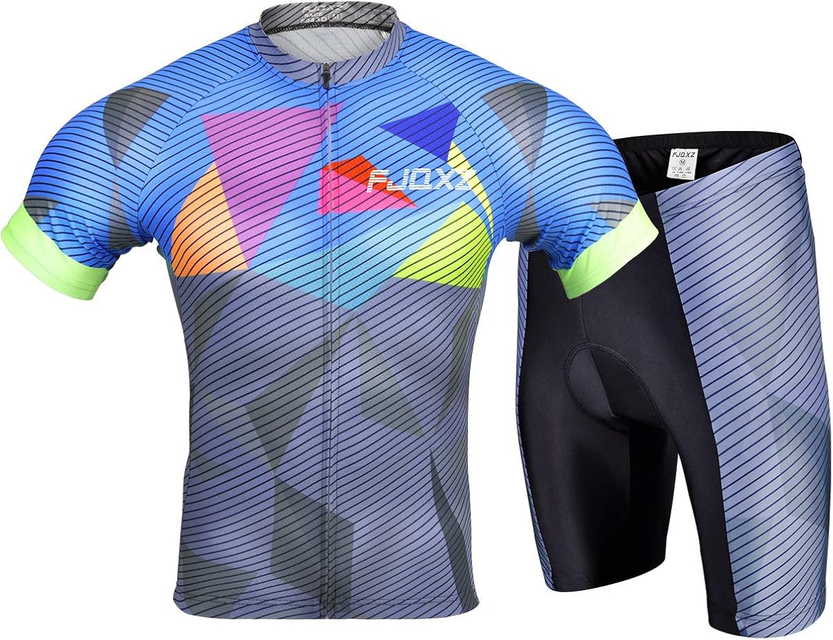 Cycling Jersey Set Bike Biking Outdoor Sports Clothing Short Sleeve Shirt Jersey and Shorts Pants Bicycle: Clothing