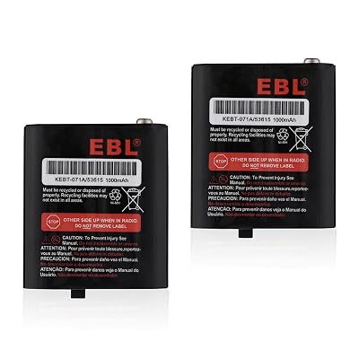 thumbnail image 2 of 3-Pack HQRP Two-Way Radio Batteries – For Motorola 53615, KEBT-071-A, KEBT-071-D 2 of 3