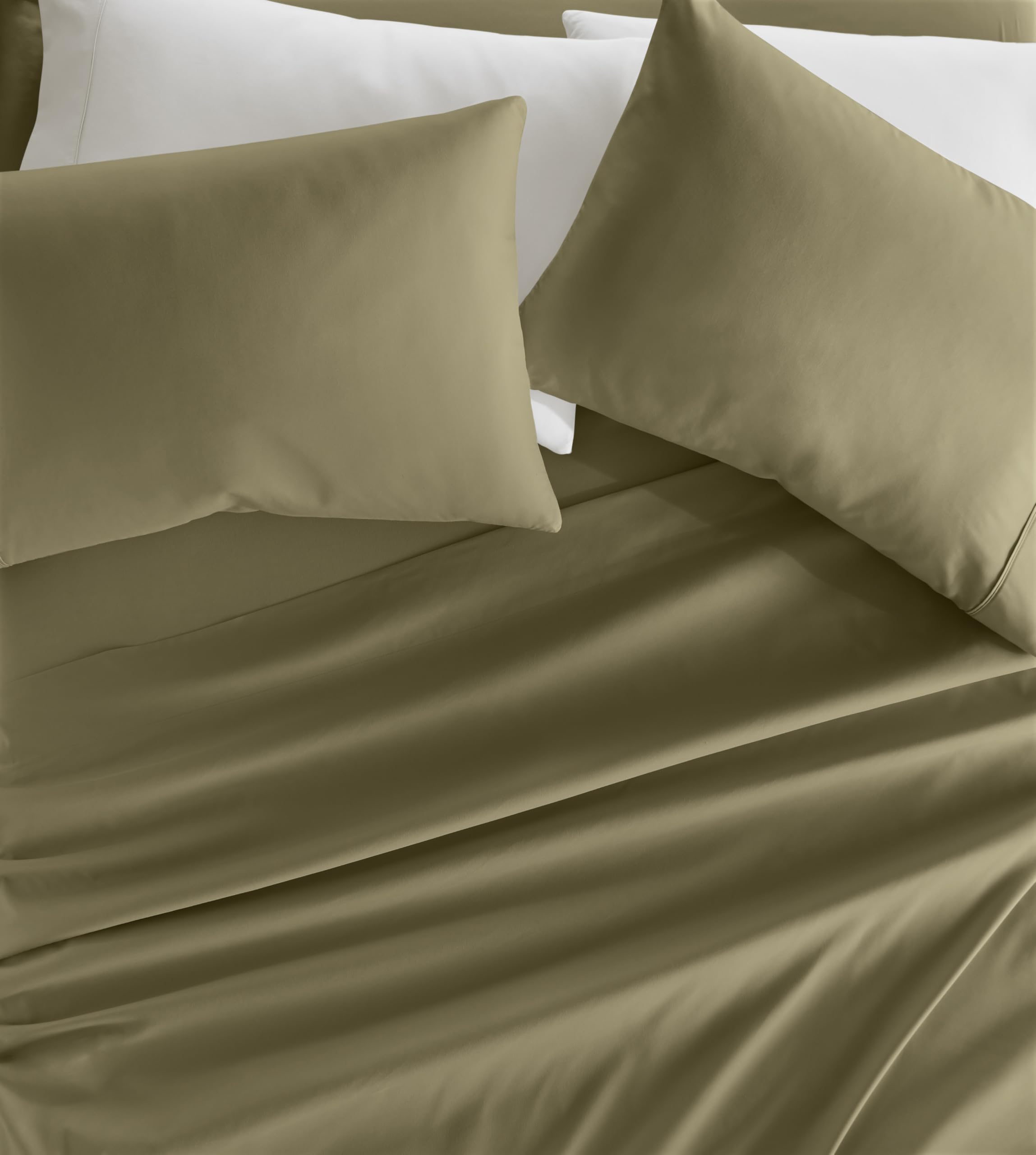 Linen Market ienjoy Home 3 Piece Double Brushed Microfiber Bed Sheet Set, Sage, Twin XL