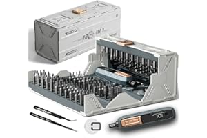 ZNikoyidy 180 in 1 Manual Precision Screwdriver Set, Professional Computer Screwdriver Kit, Magnetic Repair Tool Kit with Home Drill Bits for iPhone Computer Laptop ablet Watch Xbox Game Console