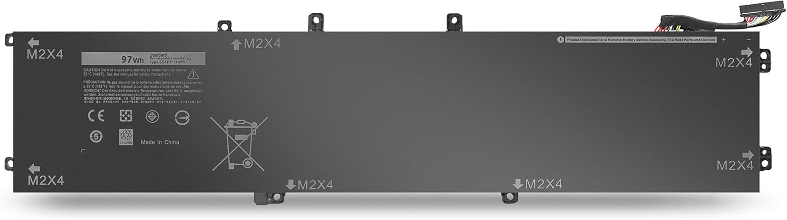 K Kyuer 11 4v 97wh 6gtpy Laptop Battery Replacement For Amazon De Computers Accessories