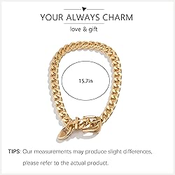 Your Always Charm Chunky Gold Necklace for Women