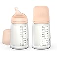 Suavinex Zero Zero Anti Colic Baby Bottle, No 1 Spanish Baby Bottle Brand, Minimizes Bottle Rejection & Nipple Confusion, Perfect for Breastfeeding Babies, Medium Flow, 2 Pk 9 oz, Fair