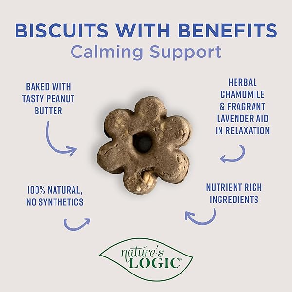 NATURE’S LOGIC BISCUITS WITH BENEFITS CALMING SUPPORT, 12OZ