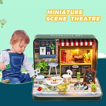 miniature tin houses