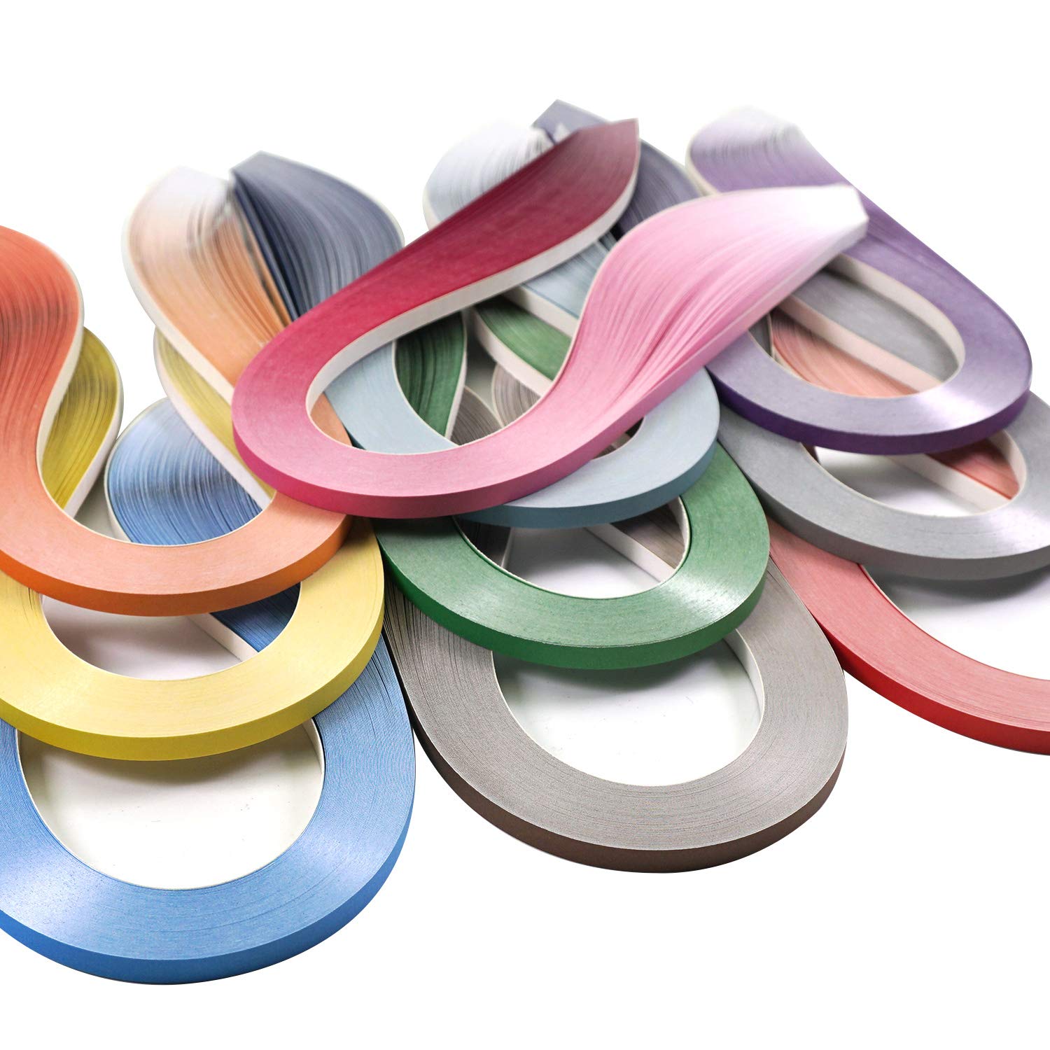 JUYA Paper Quilling Gradient Series Set 10 Colors QP388 (10 Packs Individual, Width: 10mm)