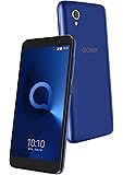 Alcatel 1 - Smartphone de 5" (Quad-Core 1.28 MT6739, RAM de 1 GB, memoria de 8 GB, cámara de 5 MP, Android 8.0 GO), azul metálico