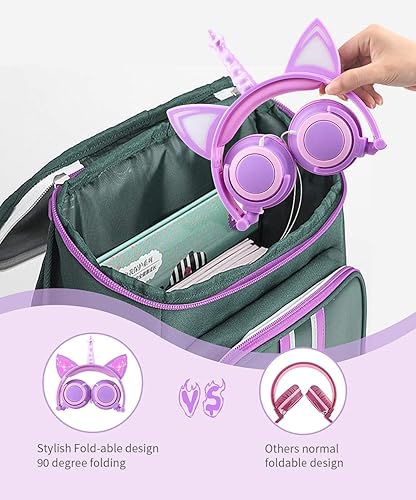 esonstyle Cute Children Girl Wireless Bluetooth Headphones for