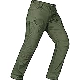 Men's Tactical Pants Water Resistant Stretch Cargo Ripstop Pants Lightweight Breathable Outdoor Work Hiking Pants