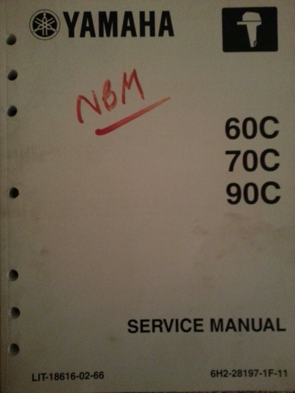 Yamaha 60C/70C/90C Outboard Motor Service Manual LIT-18616-02-