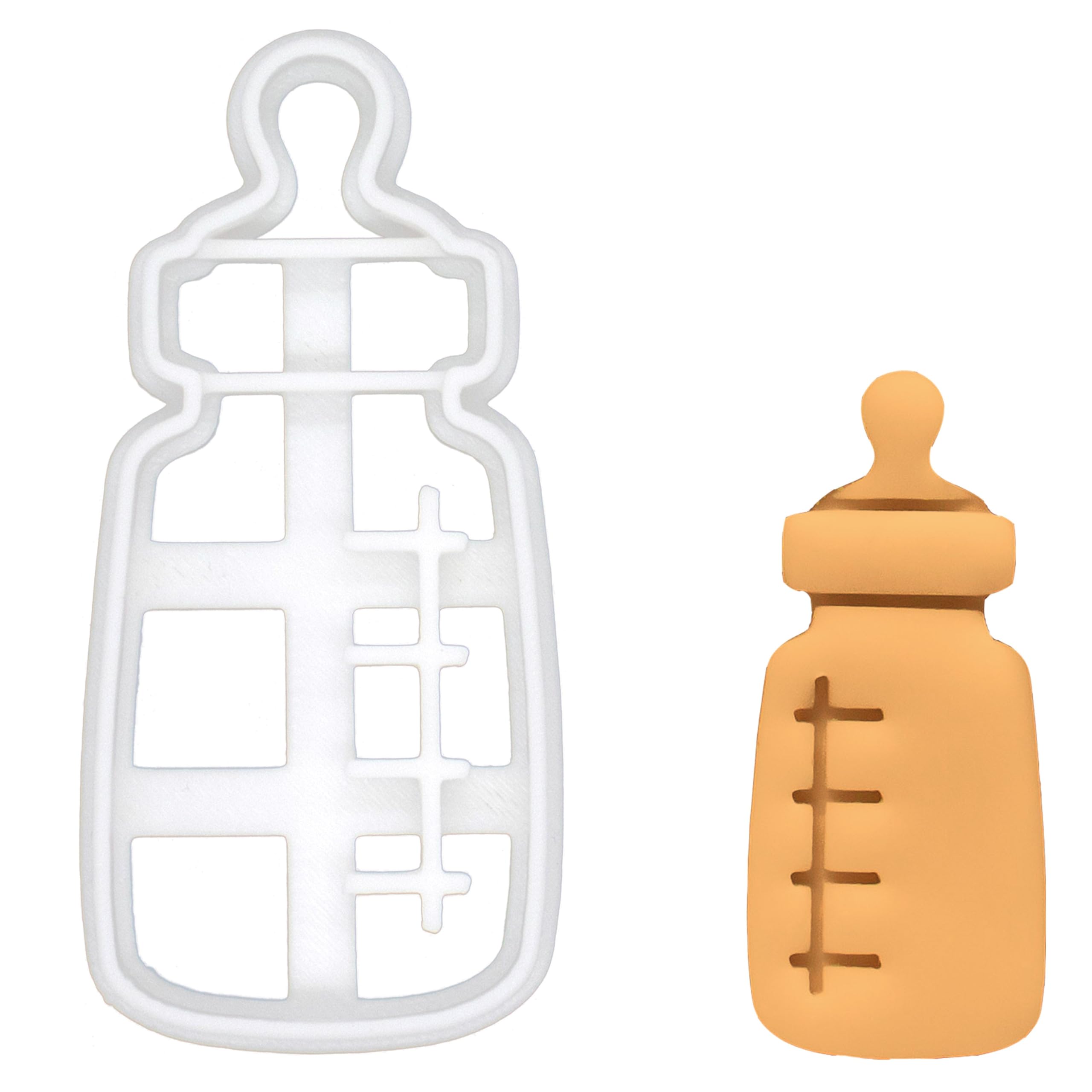 BAKERLOGY Baby Bottle Cookie Cutter - Detailed Biscuit Cutter Design for Baking and Crafts, Ideal on Fondant, Dough, Clay