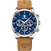 Poedagar Sports Classic Men Quartz Watch Waterproof Chronograph Luminous Date Fashion Man Wristwatch Business Leather Men's Watches Clock