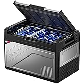 BougeRV 12 Volt Portable Refrigerator, 55 Quart Rocky V2.0 Dual Zone Car Fridge Freezer with APP Control, Compressor Cooler 1