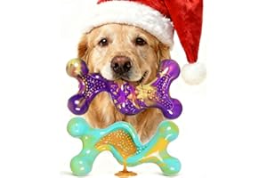 Kseroo Dog Toys for Aggressive Chewers: 2 Pack Tough Dog Toy for Medium & Large Dogs Weighing 20-70 lbs, Indestructible Dog Chew Toys, Long-Lasting Dog Bones for Large Breed, Keeps Them Busy