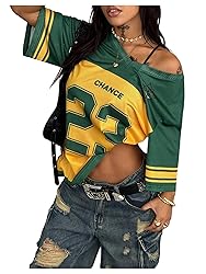 SOLY HUX Jersey Shirts for Women Oversized T-Shirt