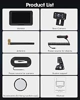 Jansite AHD 1080P Wireless Reverse Camera 5 Inch Monitor 6 LED 170 Wide Angle view 9