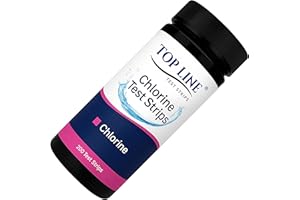TOP LINE TEST STRIPS 200 Chlorine Test Strips for Food Service 0-500 ppm (Value Pack) - Bleach Sanitizer Test Strips Food Service - Sanitizer Testing Strip - Chlorine Tester - Restaurant Supplies