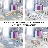 Livabliss Galaxy Kids Rug 80x150 cm Grey Pink Blue for Bedroom Playroom view 6