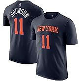Jalen Brunson New York Knicks NBA Kids Youth 4-20 Navy Statement Edition Performance Jersey T-Shirt