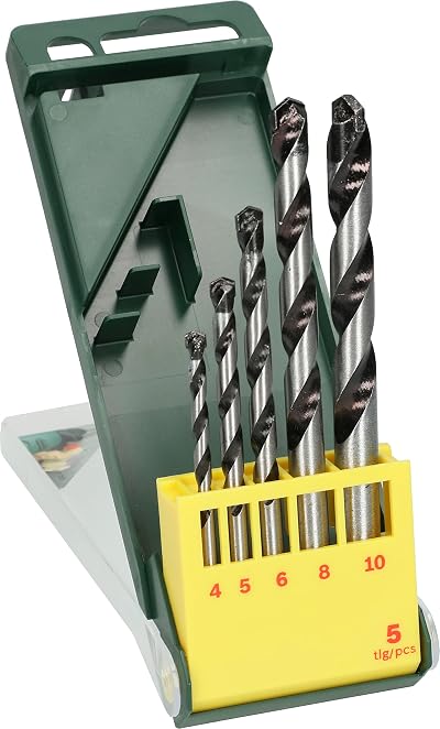 Bosch Concrete Drill Bit Set 5-Piece 4/5/6/8/10 mm Masonry Drilling