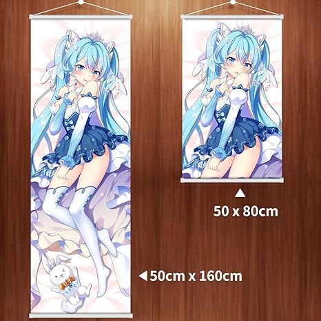 Amazon Fangchuang タペストリー Vocaloid ボーカロイド 初音ミク 雪ミク Miku 等身大タペストリー アニメ ポスター かけ絵 50 160 Cm アニメ 萌えグッズ 通販