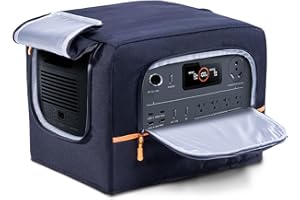 FRECOLSH Dust Cover Compatible with Jackery HomePower 3000 Portable Power Station – Water-Resistant Protective Cover with Pockets & Vent Design for Jackery HomePower 3000 (3600W/7200W Surge)r