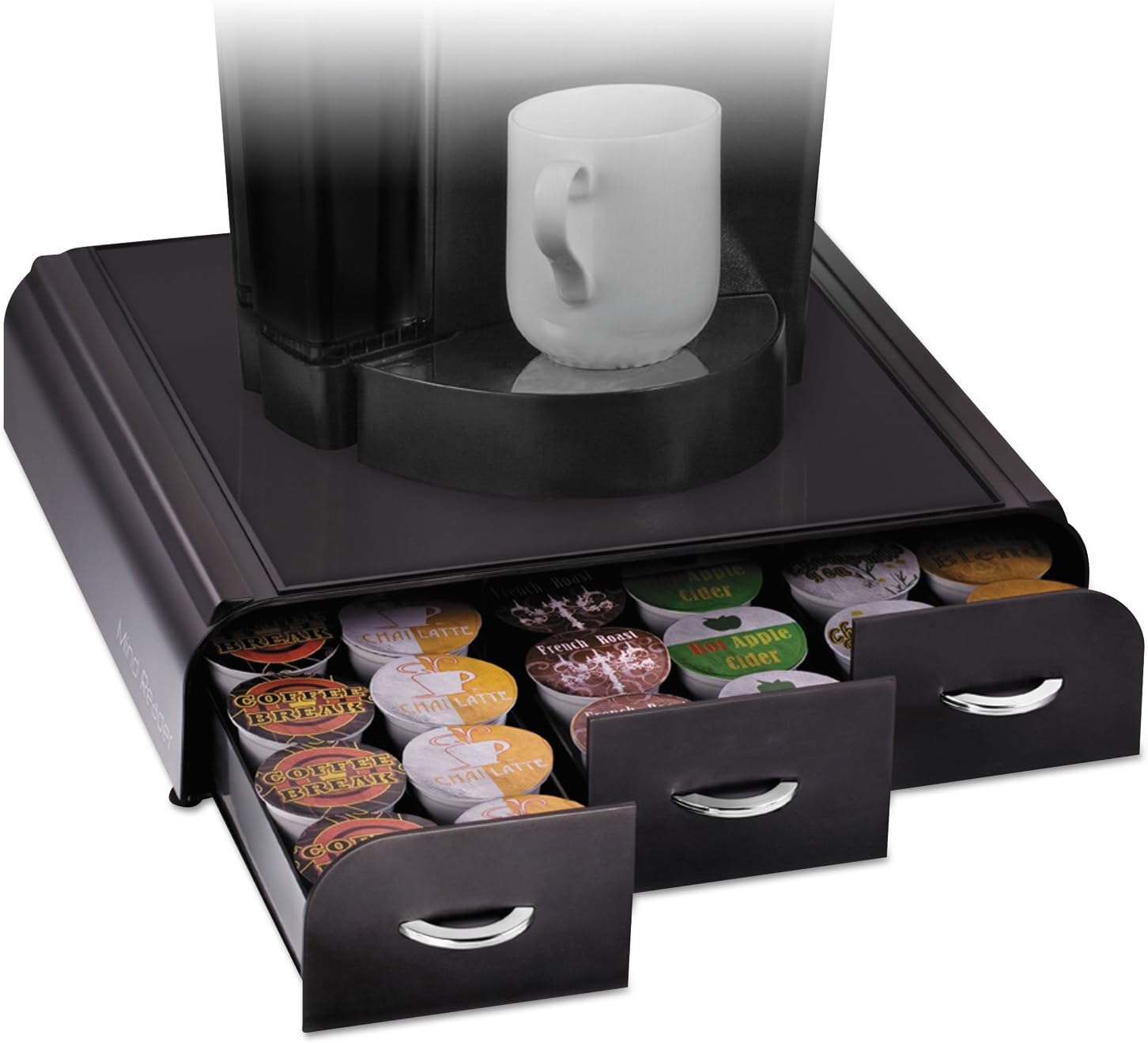 Mind Reader TRY01BLK Anchor 36 Capacity Coffee Pod Drawer, 13 23/50 x 12 87/100 x 2 18/25