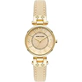 Anne Klein Women's Leather Strap Watch