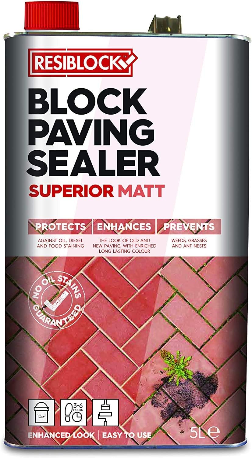 Resiblock Superior Block Paving Sealer Matt 5 Litre by Resiblock