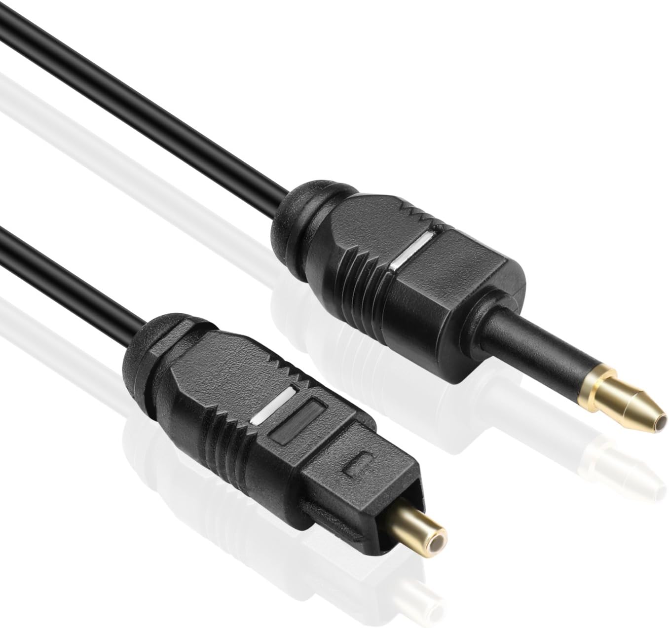 TNP Premium Mini Toslink to Toslink Digital Optical Audio Cable (3 Feet) - Image 3