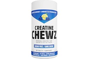 PVL Creatine Chewz – Sugar Free Chewable Creatine Supplement for On-The-Go Use – 5 g Monohydrate Per Day – No Mixing or Mess 