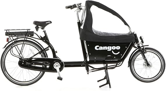 Bicicleta de transporte eléctrica urbana, color negro: Amazon.es: Deportes y aire libre