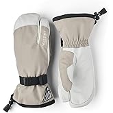 Hestra Unisex Powder Gauntlet 3-Finger Glove, Insulated, Windproof Leather Gloves for Alpine Ski & Everyday for Men & Women