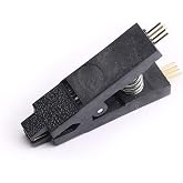 DEVMO Programmer Testing Clip SOP SOIC 8 SOIC8 DIP8 DIP 8 SOP8 Pin IC Test Clamp Support 1.27mm Chip, BIOS 24/25 Programmer.
