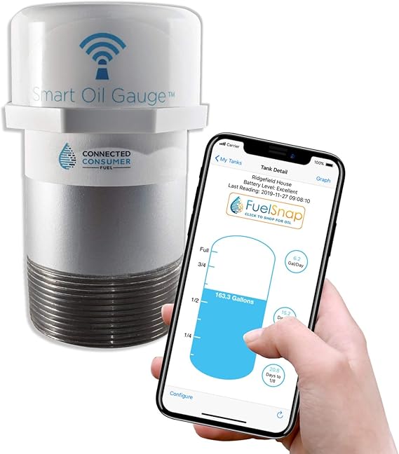 Smart Oil Gauge WiFi Heating Oil Tank Gauge Check Your Oil Level