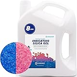 Wisesorb 8 LBS Premium Indicating Silica Gel Beads (Blue to Pink), Reusable Desiccant Dehumidifier