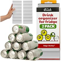 Amazon.com: Cooks Innovations 2-Pack Drink Organizer for Fridge ...