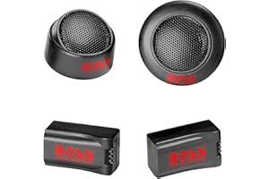 Boss TW15 Micro-Dome Tweeter with Surface Flush Swivel Mount, Single (Black)
