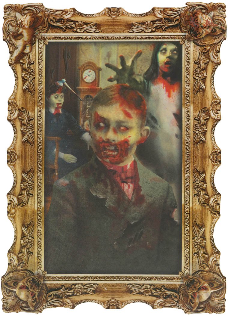 Rotting Zombie Lenticular Portraits 45.7cm x 30.4cm