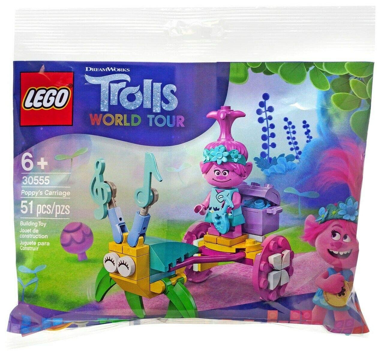 LEGO Trolls World Tour Poppys Carriage Polybag Set 30555