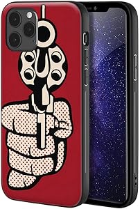 Roy Lichtenstein for iPhone 12 Pro Max Case/Art Cellphone Case/Giclee UV Reproduction Print on Mobile Phone Cover(Pistol)