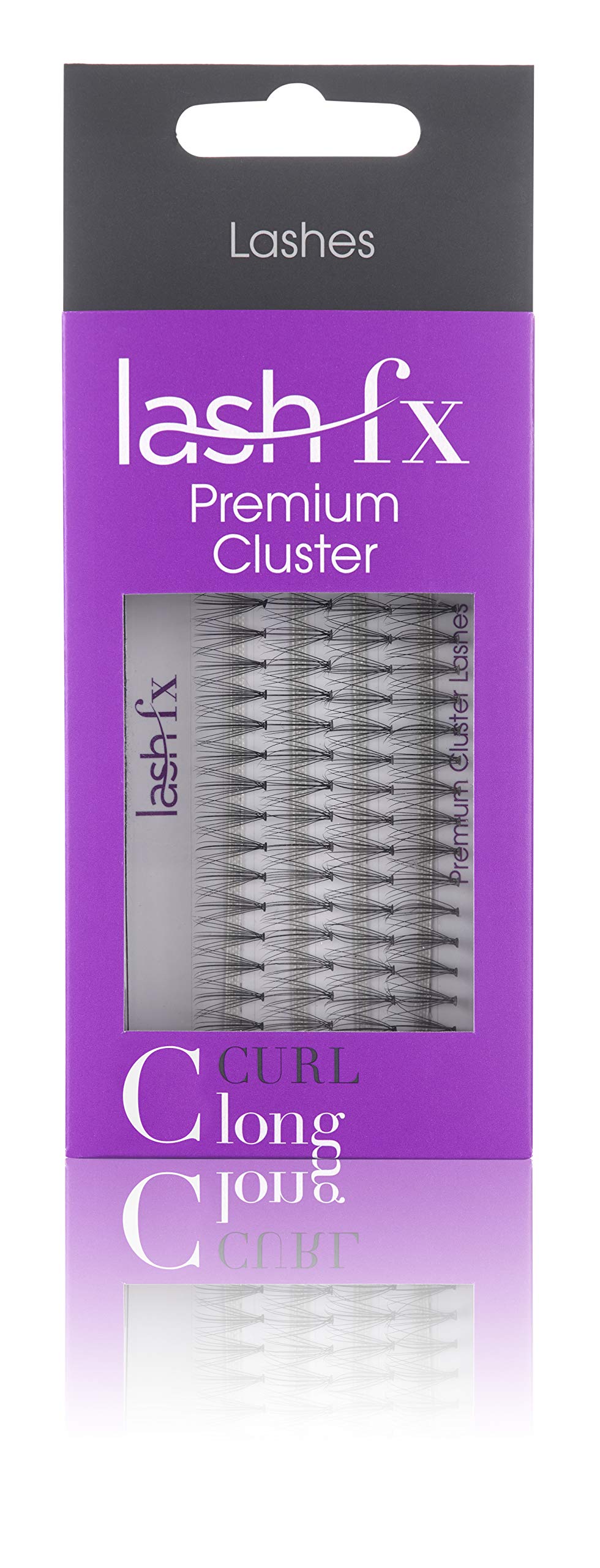 Lash FX Premium Cluster Lashes C Curl Long, Black