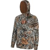 BASSDASH Men&rsquo;s Fleece Lined Fishing Hoodies Water Resistant Performance Pullover Sweatshirts Stretchy Hunting Workout FS32M