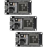 AEDIKO 3pcs ESP32 ESP-32S Development Board 30Pins Microcontroller 2.4GHz Dual-Core WiFi Bluetooth Processor Integrated Chip CP2102