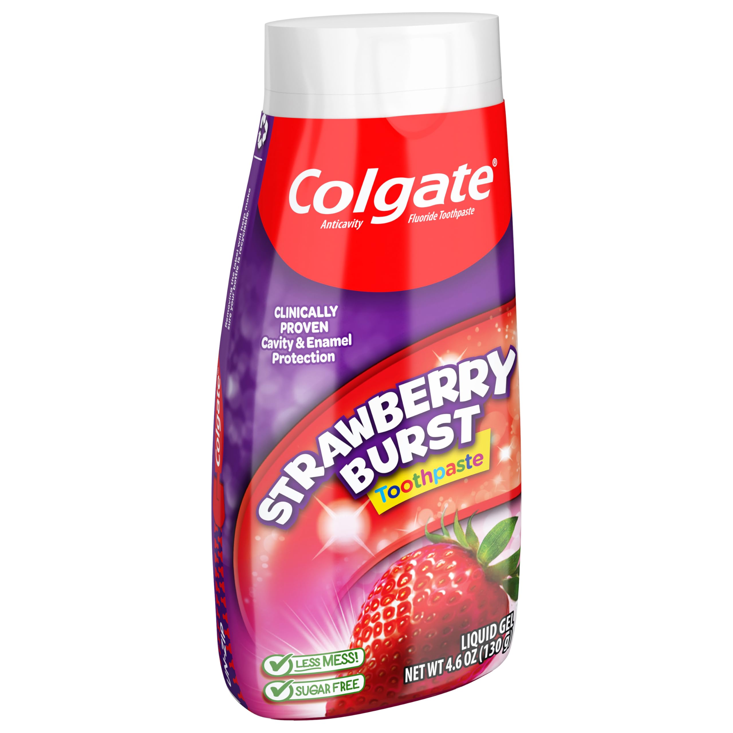 Colgate Kids Fluoride Toothpaste, Strawberry Burst, 4.6 oz