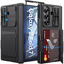 Vihibii for Samsung Galaxy Z Fold 7 Case with Card Holder & Slide