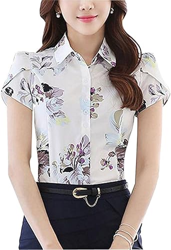 chiffon collared blouse