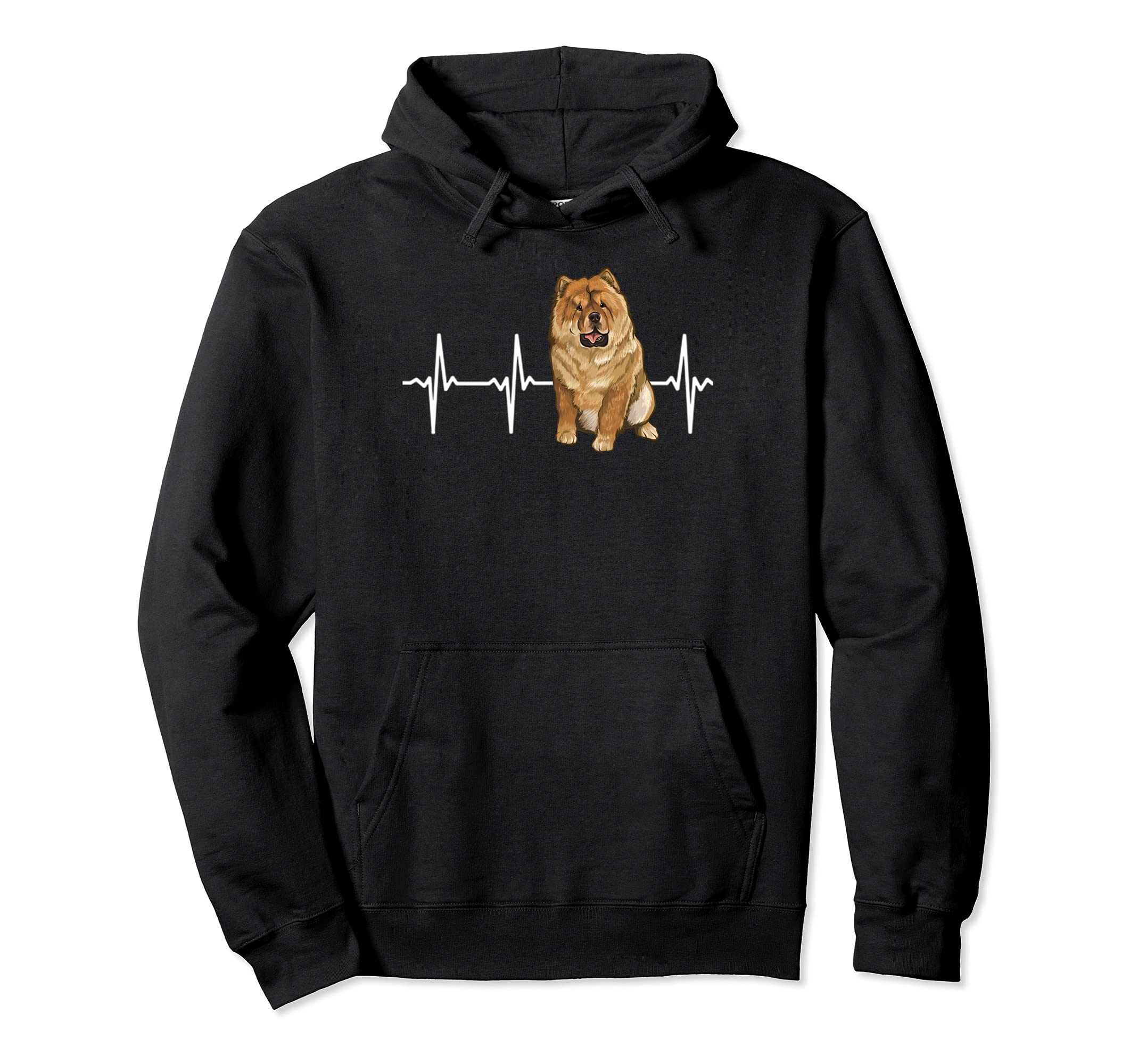 Chow Chow Heartbeat Dog Lover Pullover Hoodie