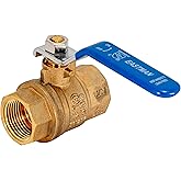 Eastman 3/4 Inch IPS Heavy Duty Full Port Ball Valve, Brass Plumbing Fitting, 20047LF