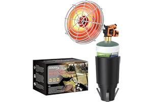 RUINOPAR Golf Cart Heater,9200BTU Outdoor Propane camp Heater with Golf Cart Cup Holder and Self Ignition for EZGO Yamaha Club Car,Most Golf Cart-Fuel Cylinder not included